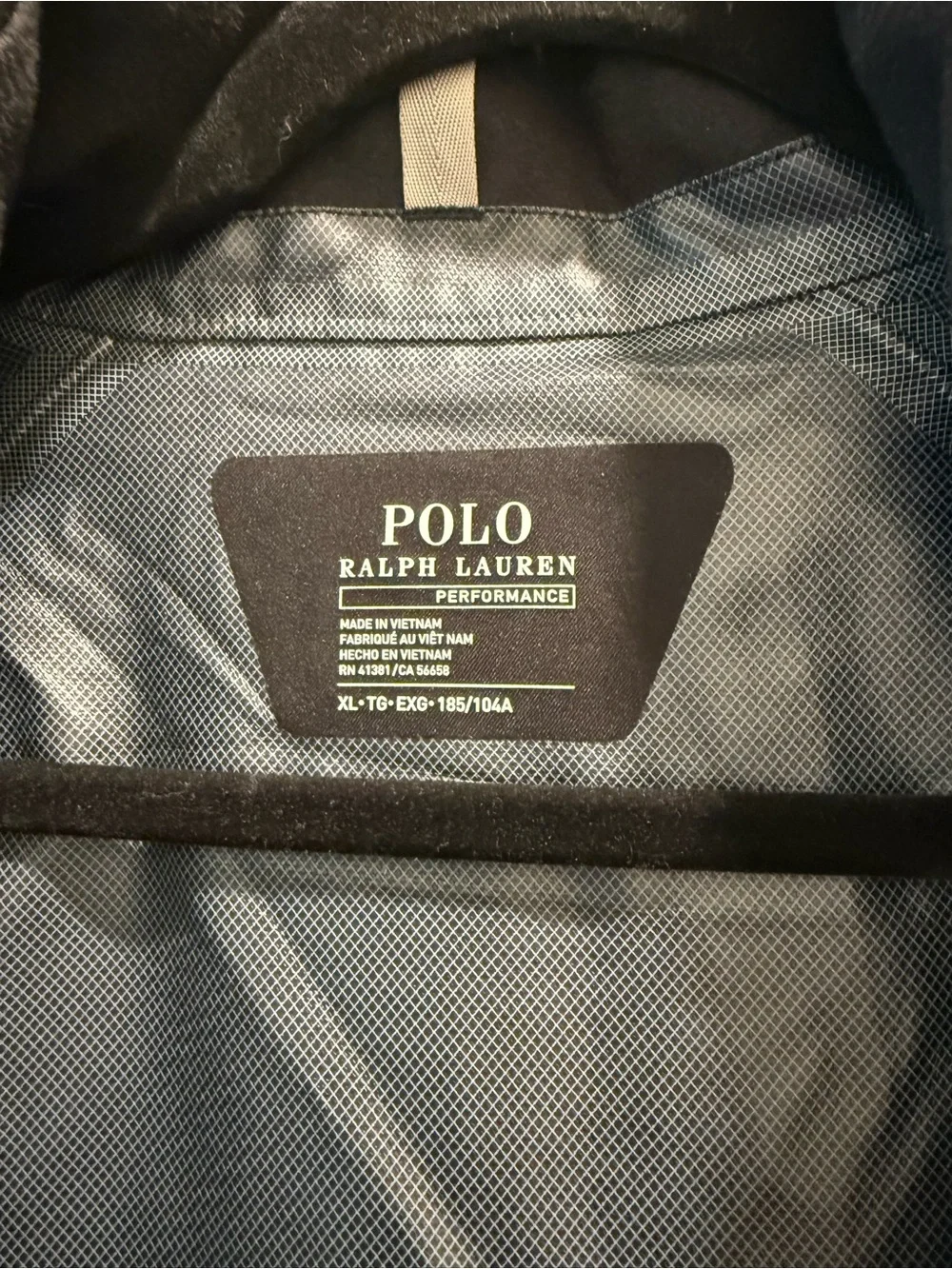 Polo by Ralph Lauren Black Lightweight Zip-Front Jacket